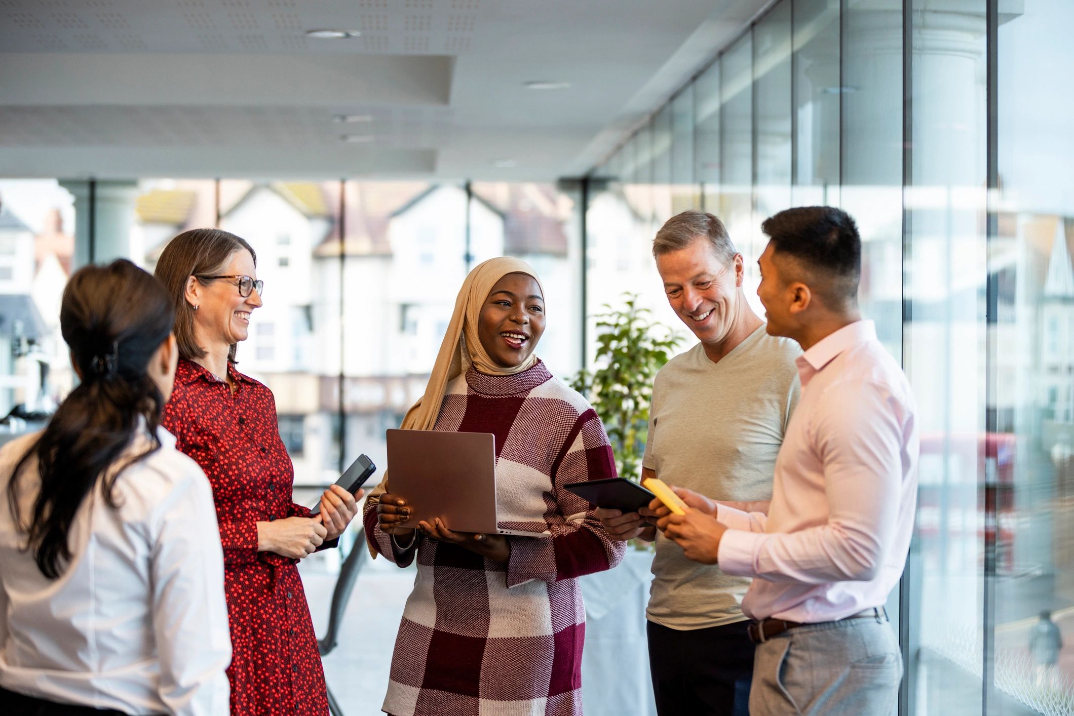 Executive professionals at a corporate meeting