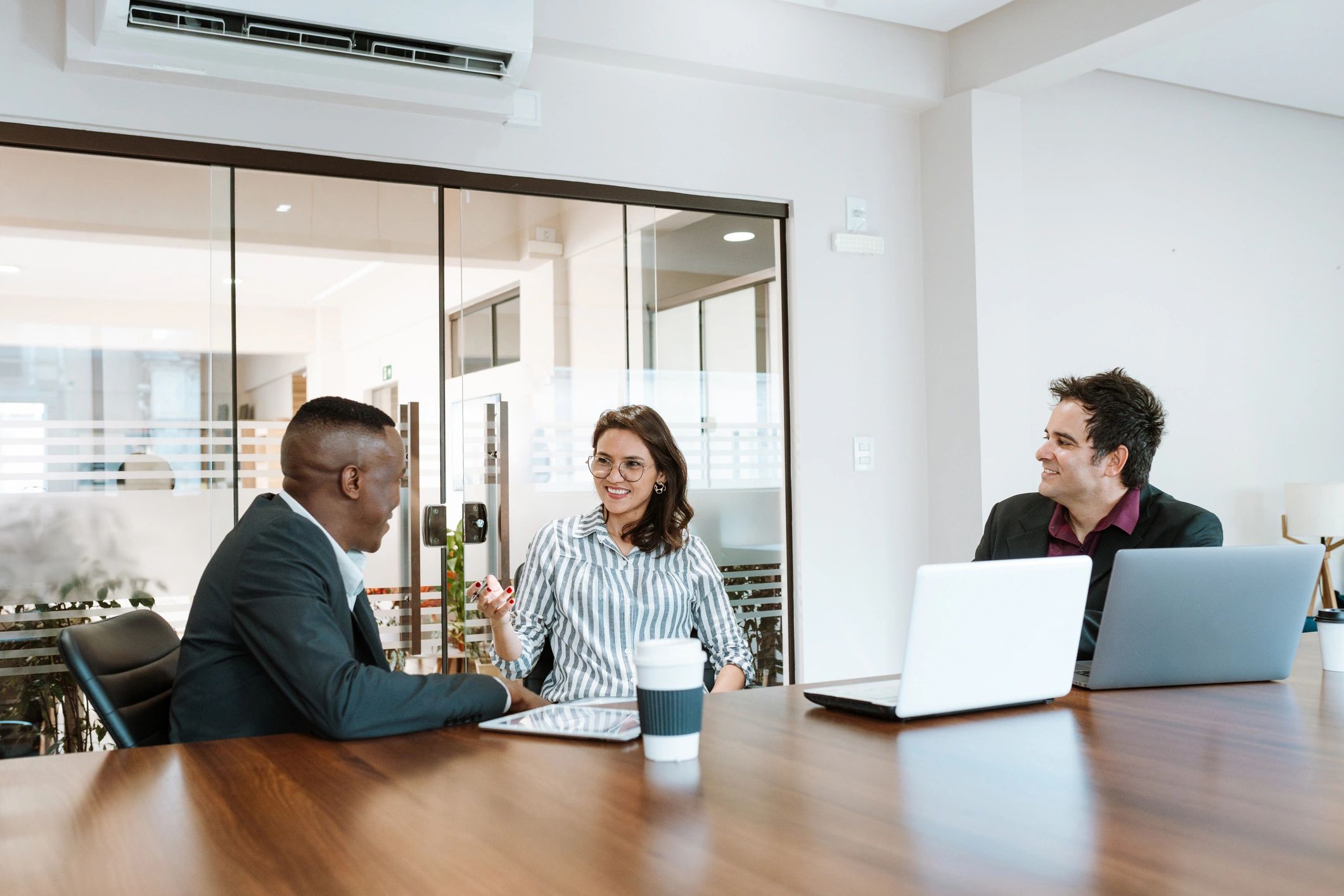 Business consultants in a professional meeting room